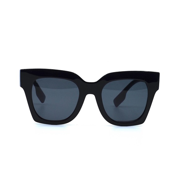 NEW BURBERRY KITTY BE4364 BLACK DARK GREY AUTHENTIC SUNGLASSES - Picture 2 of 14